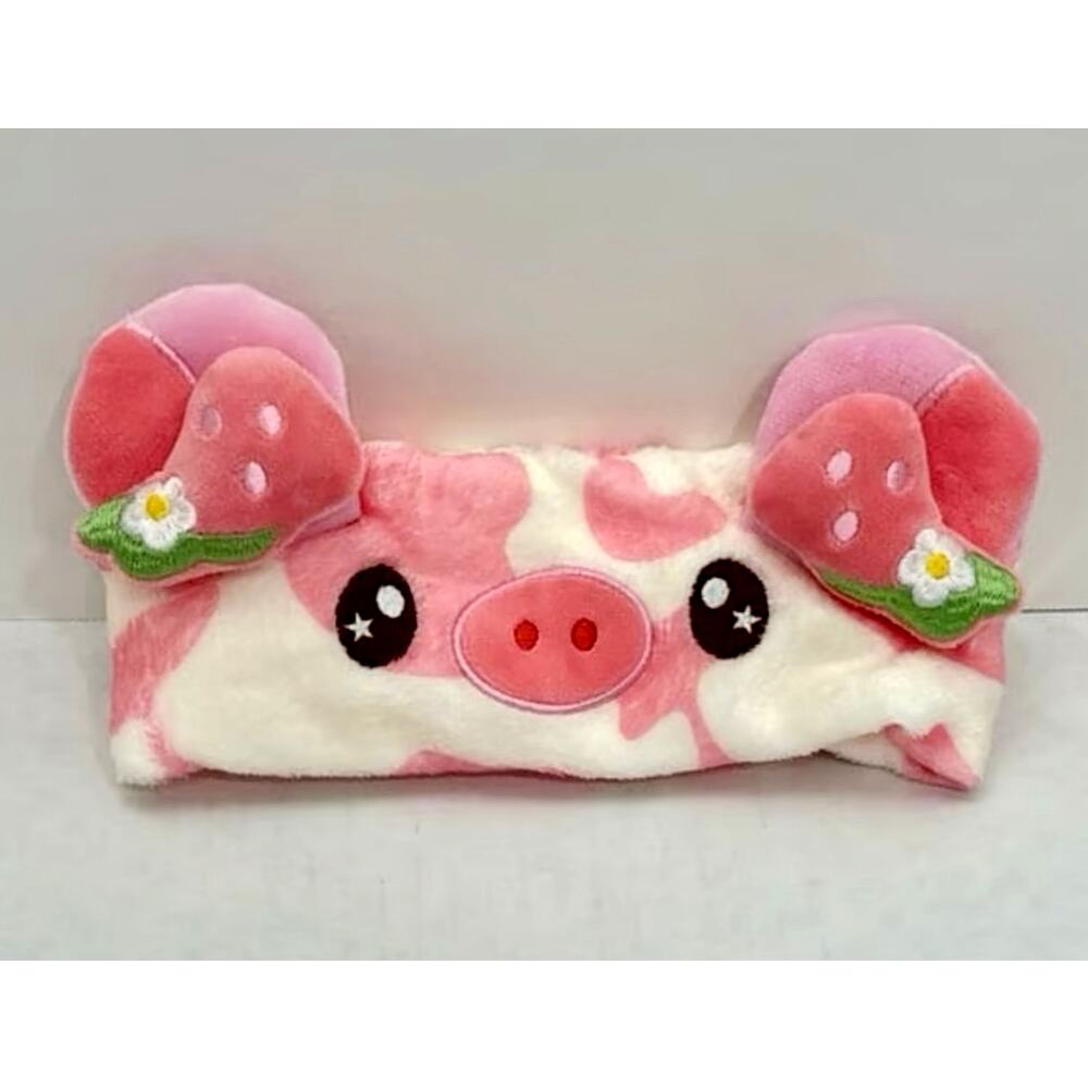 The Crème Shop's 3D Teddy Headyband Strawberry Cow